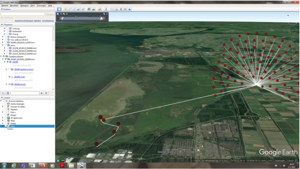 Vliegroute Zeearend Flevoland